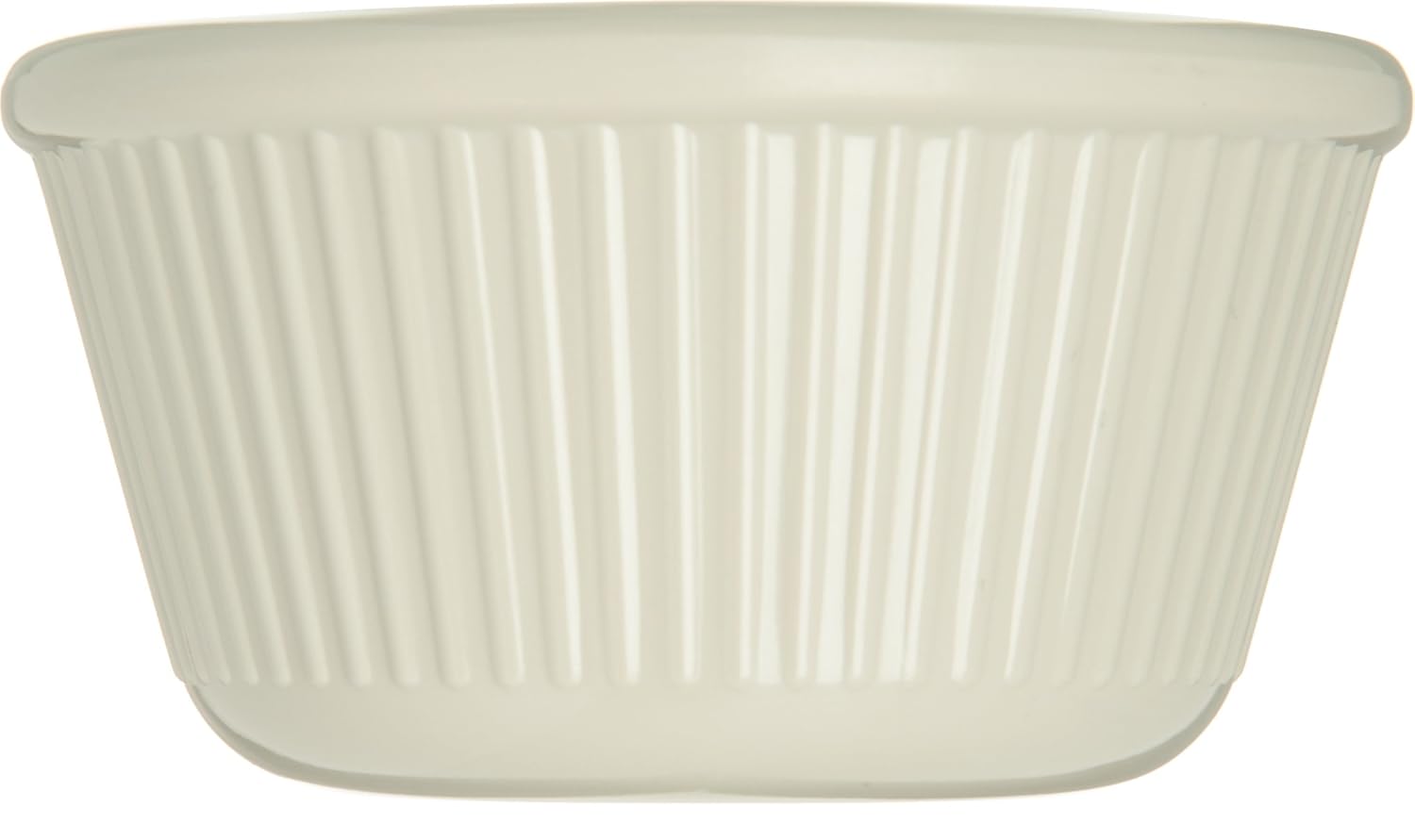 Melamine Fluted Ramekin Set, 4 oz Capacity, Bone (Case of 12) O410391