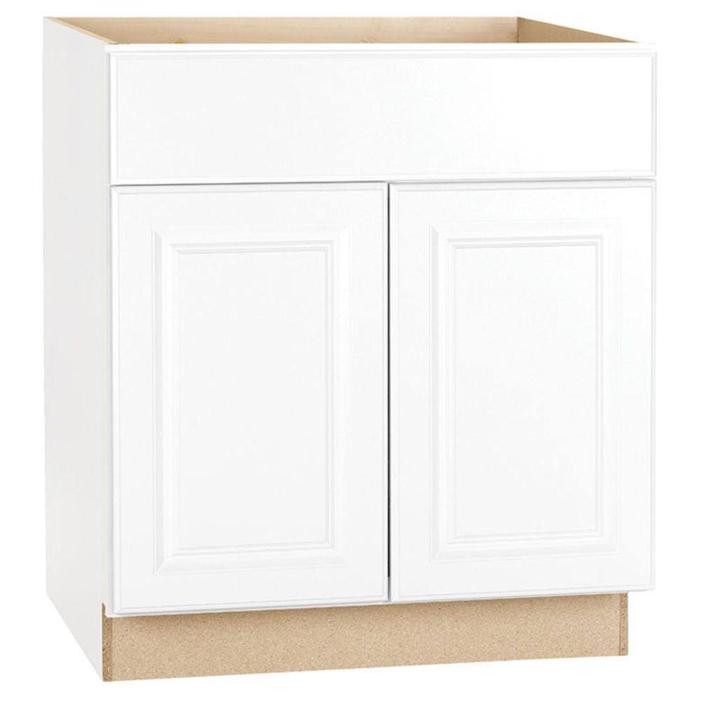 White Hampton Base Cabinet E841