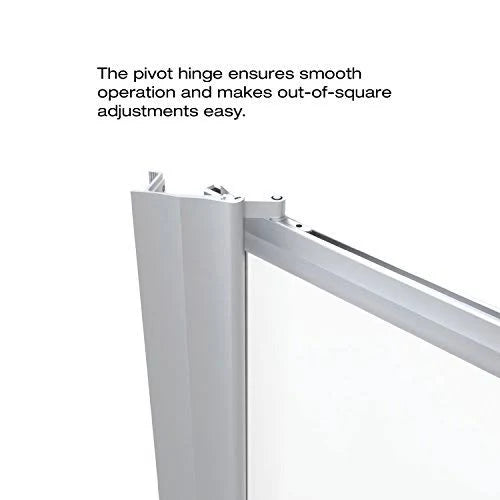 Clear Glass Shower Door Brushed Nickel Finish R25029