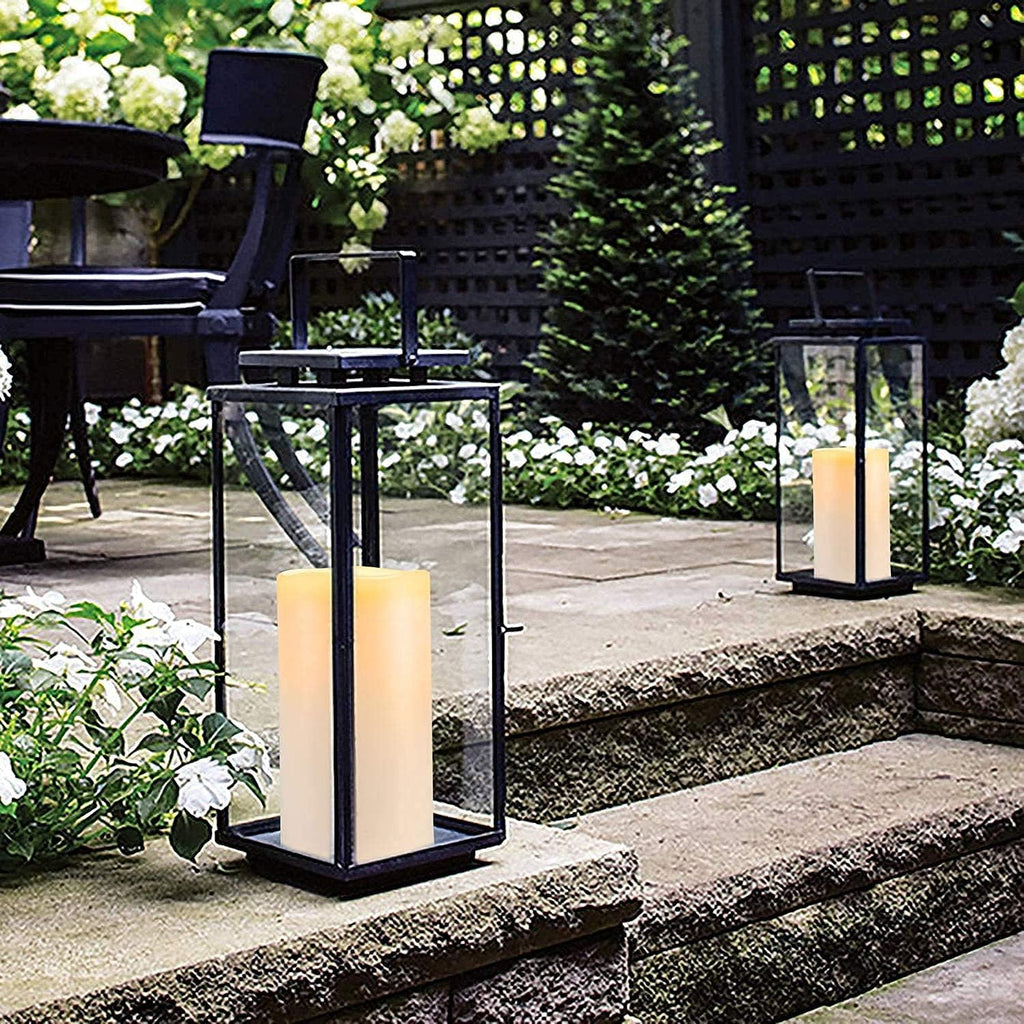 4 x Waterproof Flameless LED Pillar Candles, Set of 6 H893