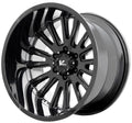 22x12 5x127 Gloss Black Wheel A371