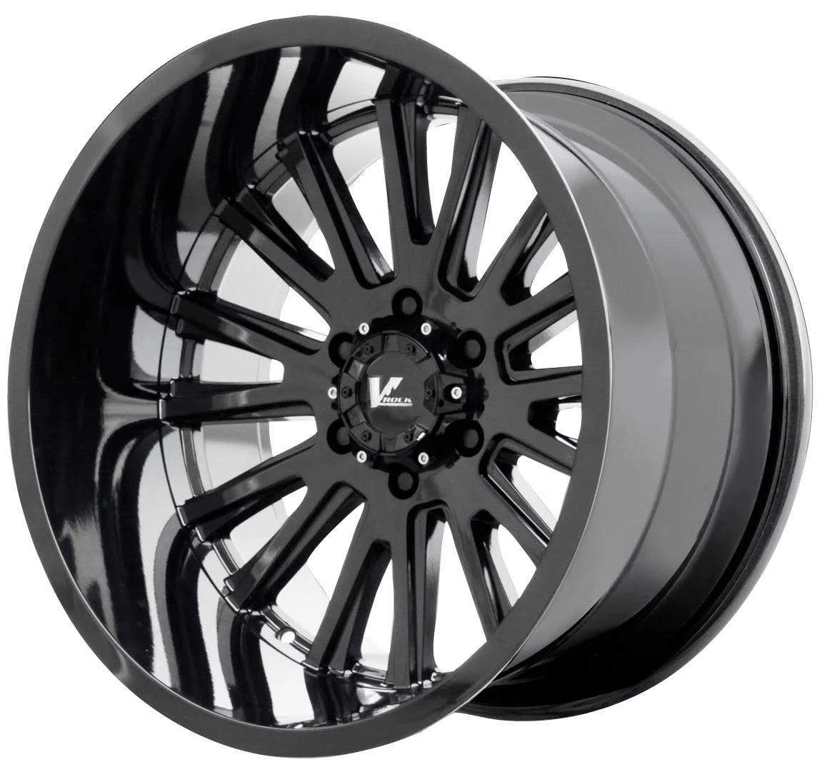 22x12 5x127 Gloss Black Wheel A371