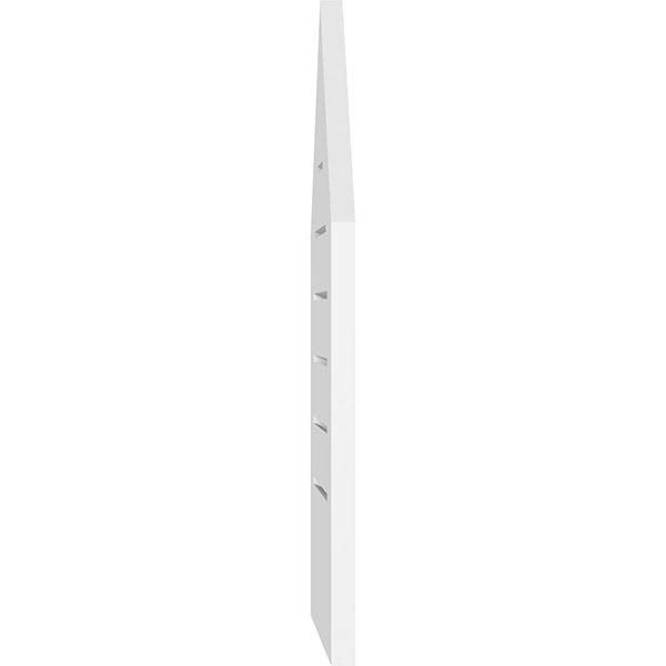 Peaked Top Surface Mount PVC Gable Vent 9/12 Pitch J6801