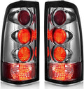 Smoke Red Lens Taillights Pair for Chevy Silverado Fleetside Models A598