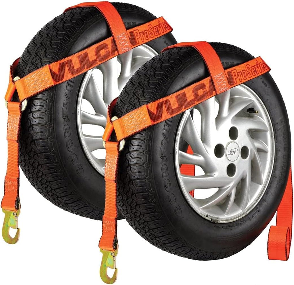 2 Pack Wheel Lift Harnesses with Snap Hooks, 1,600 Pound Safe Working Load E54995