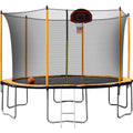 12ft Trampoline with Safety Net and Basketball Board U327