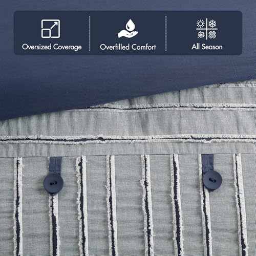 King Ivory Cotton Comforter Set 9 Piece X238843
