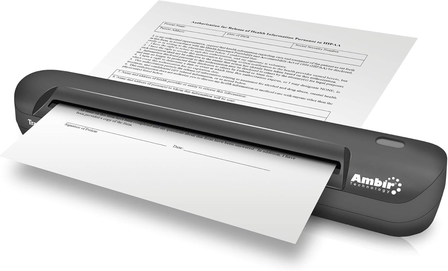Simplex Document Scanner with Receipt Software for Windows PC F212300