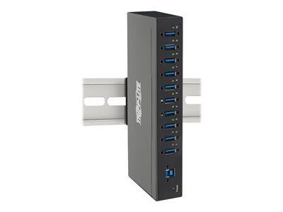 Iron Housing USB 3.0 Mountable Hub with 10 Ports Q689349
