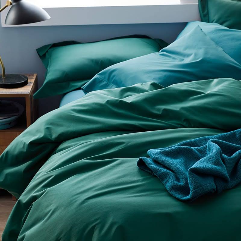 Blue Jay Full Cotton Sateen Duvet Cover D3648