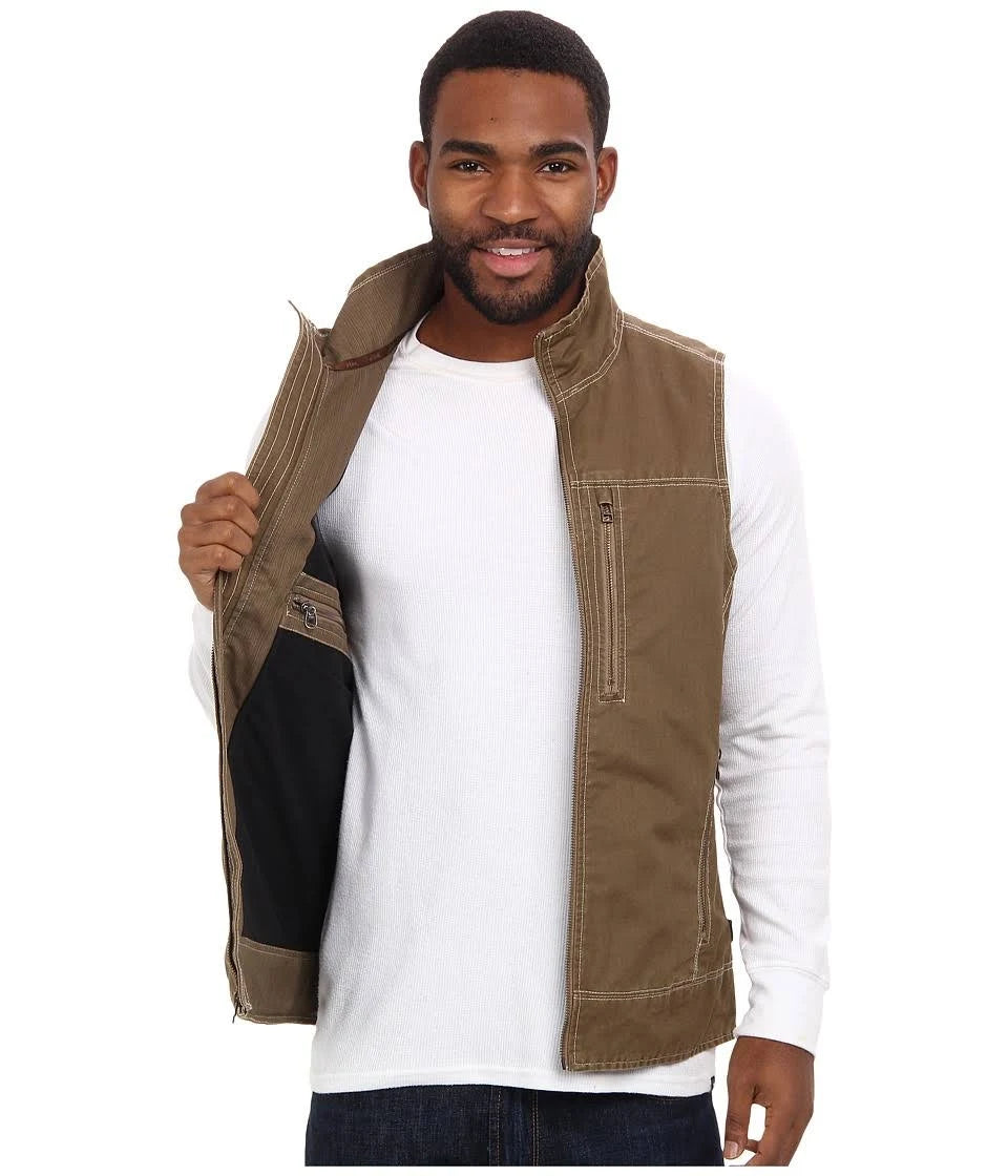 Khaki Burr Vest W4524