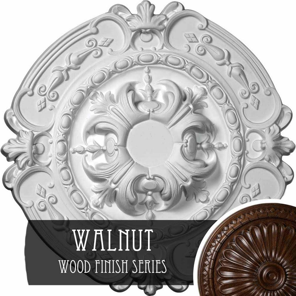 Walnut Hand-Painted Ceiling Medallion L80492