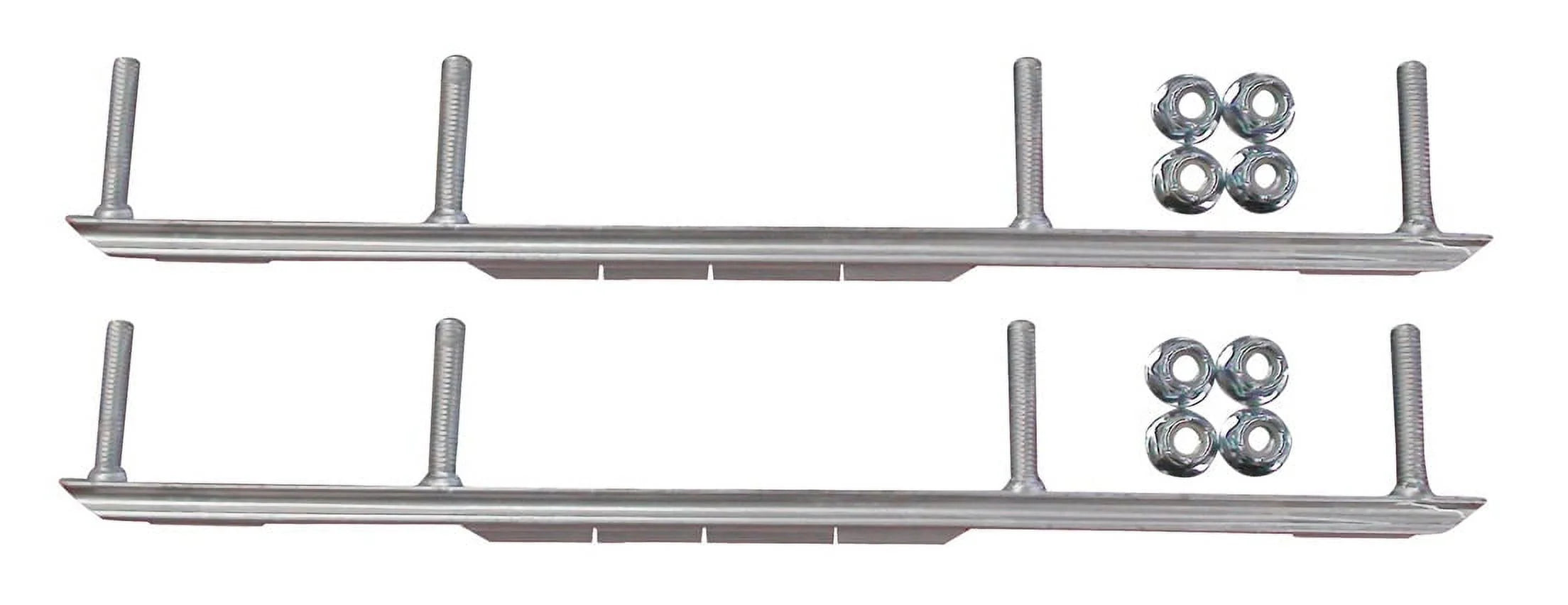 Red BX Snowmobile Skis with 9" Shaper Bars Complete Kit O7727