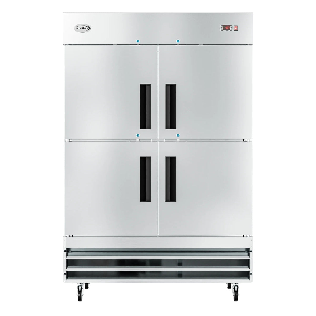 54 in. Commercial Stainless Steel Solid Half Door Reach-In Freezer, 47 cu. ft. R45758