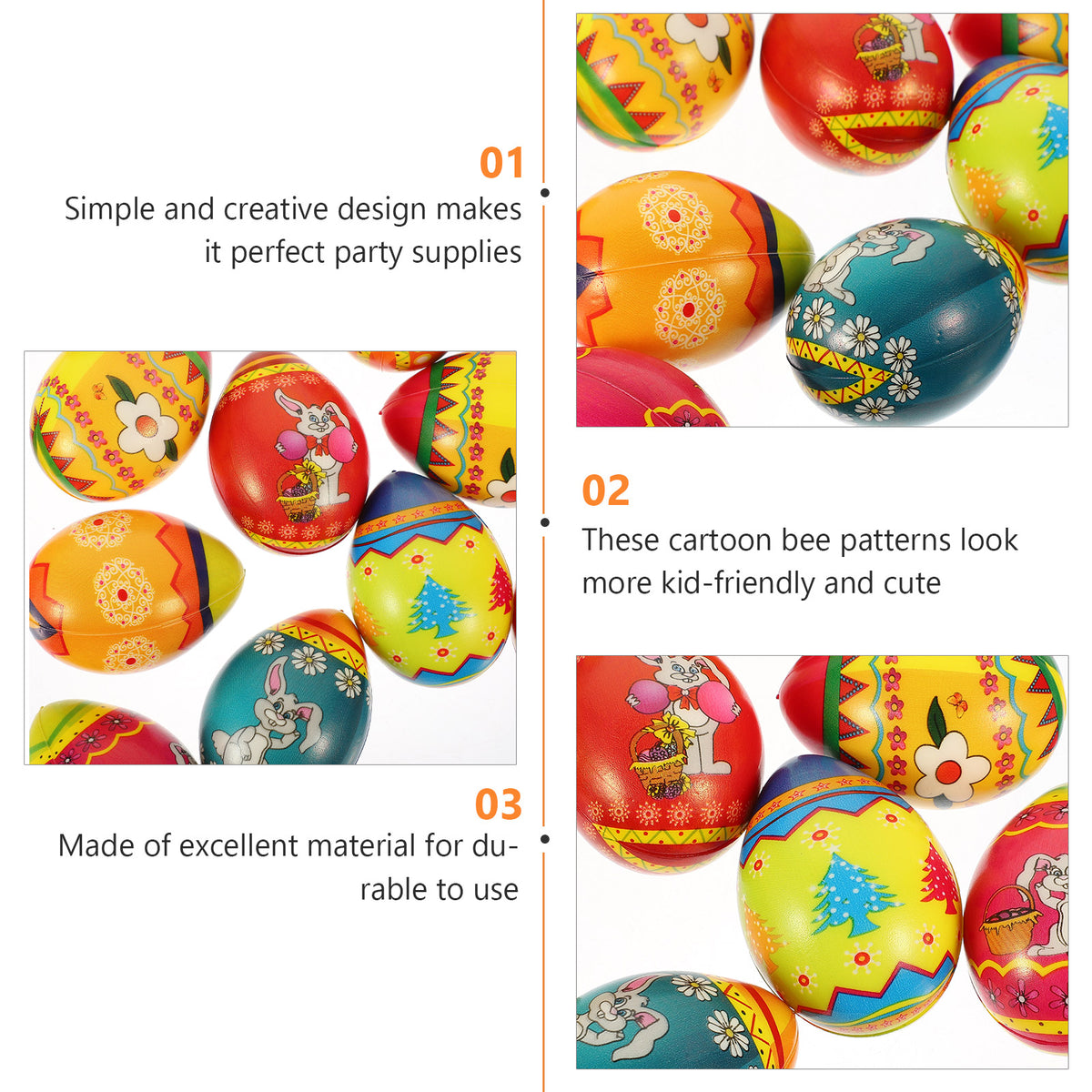24 Pcs Squeezing Egg Stress Relief Toys A906