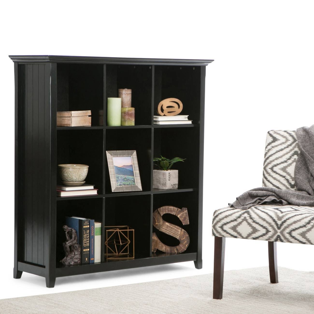 9 Cube Bookcase and Storage Unit Black T870165