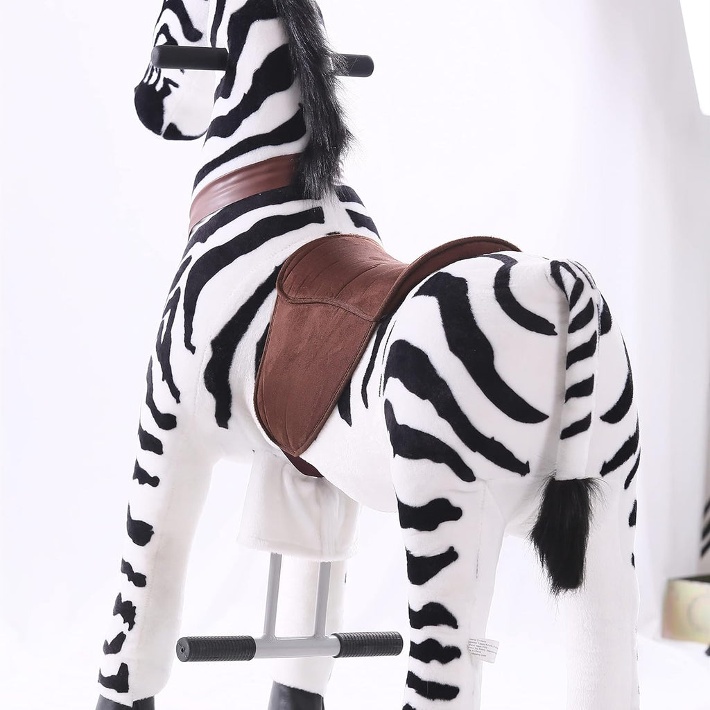 Kids Ride on Zebra Plush Animal Riding Toy I955589
