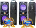 Dual 15" 3-Way Full-Range Powered DJ PA Bluetooth Loudspeaker A831115