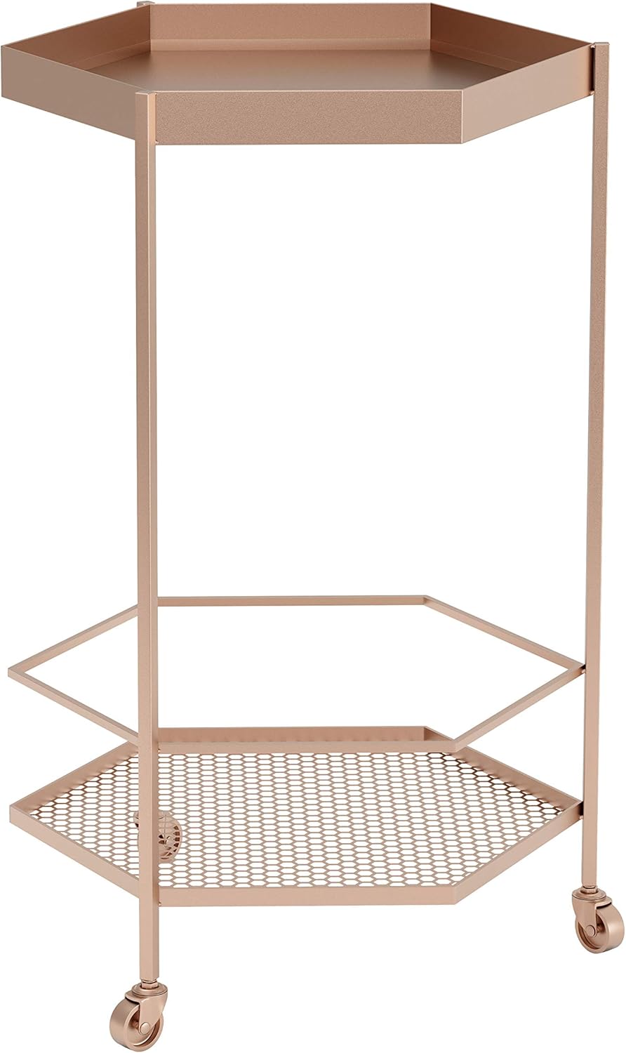Gold Hex Bar Cart N7477