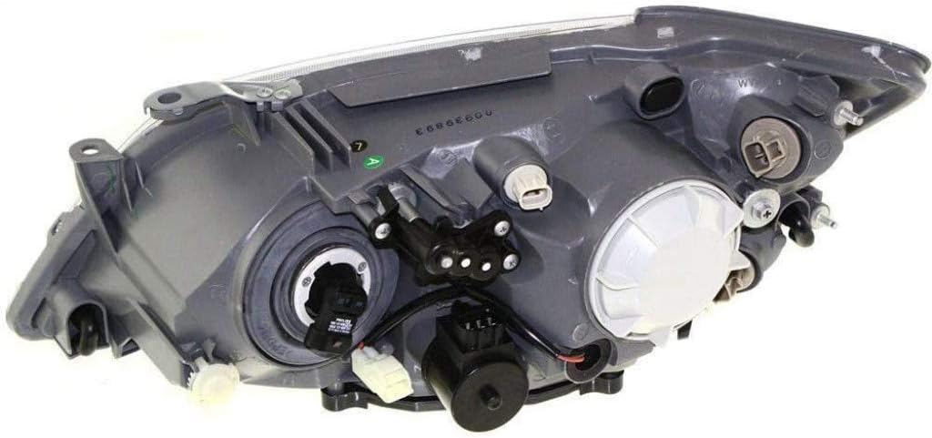 Passenger Side Head Light Assembly with Bulbs HID Type E570