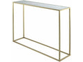 Gold Faux Marble Top Console Table E844
