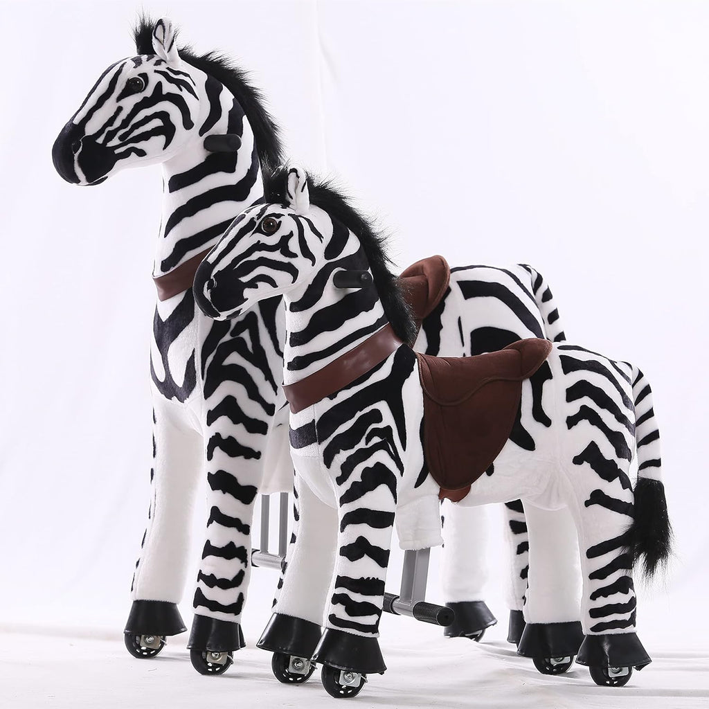 Kids Ride on Zebra Plush Animal Riding Toy I955589