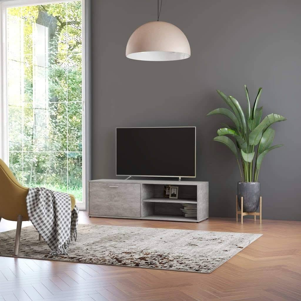 Concrete Gray TV Cabinet Chipboard O9033