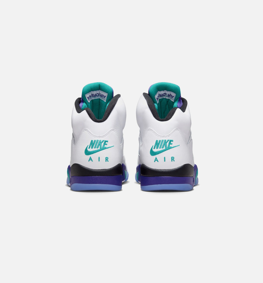 Air Jordan 5 Retro Grape Men's Shoe - White/New Emerald/Grape Ice/Black