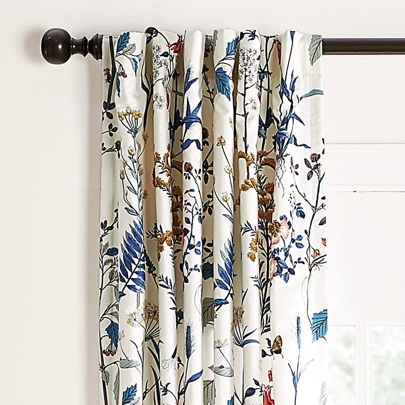 Blue Drapery Panel 96x22 E437522