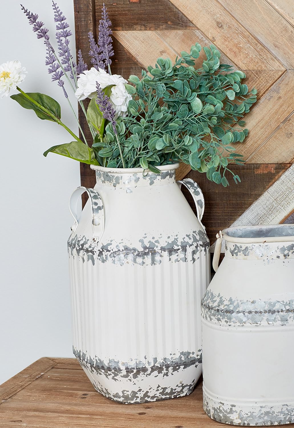 White Decorative Milk Can S143795