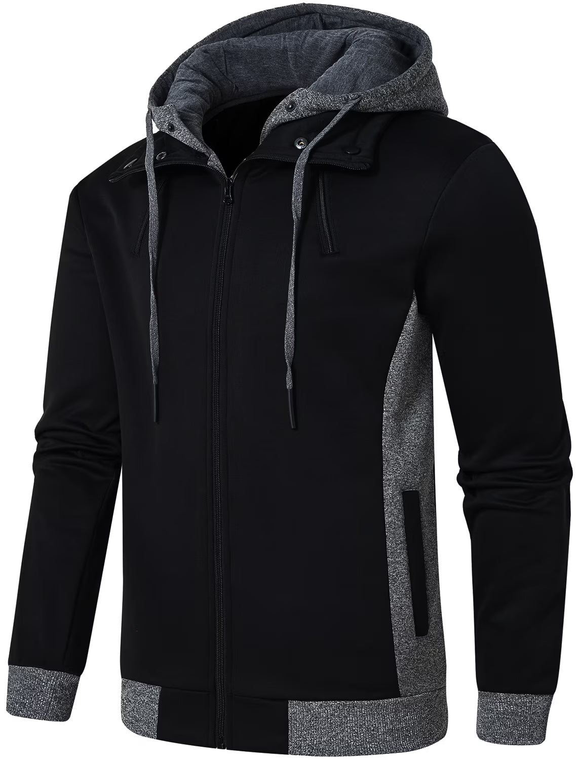 Black Fleece Zipper Hoodie L534269