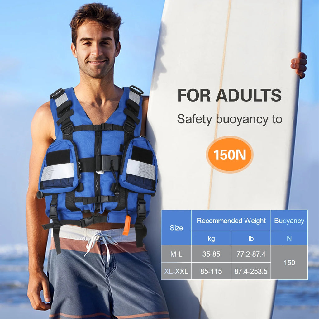 Adult Safety Float Suit for Water Sports Survival Jacket R417915
