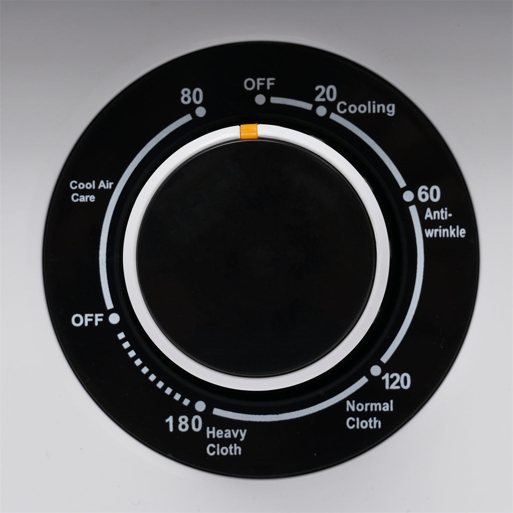 1.95cu.ft Clothes Dryer, 830W, Stainless Steel Tumbler, 5 Programs, Black Door P9387