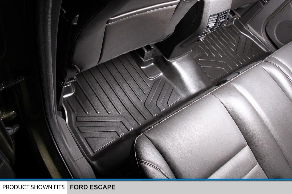 Custom Fit Floor Mats 2 Rows and Cargo Liner Set Black S1973
