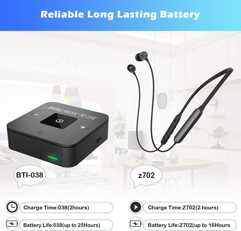 Wireless Headphones with Bluetooth Transmitter D5420