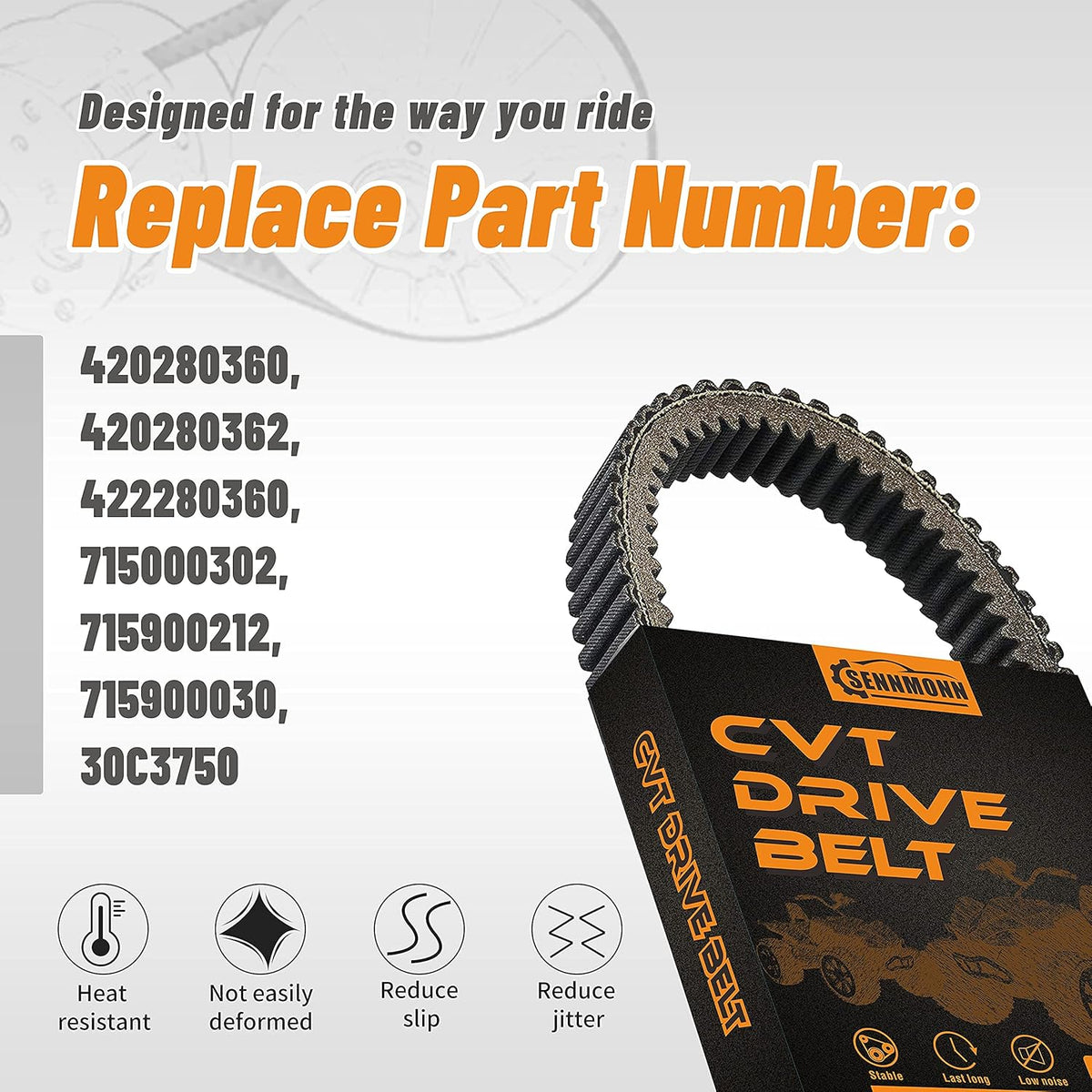 Drive CVT Belt 30C3750 L52079