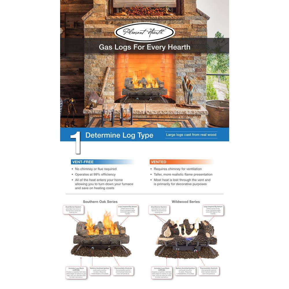 Vented Gas Log Set H204