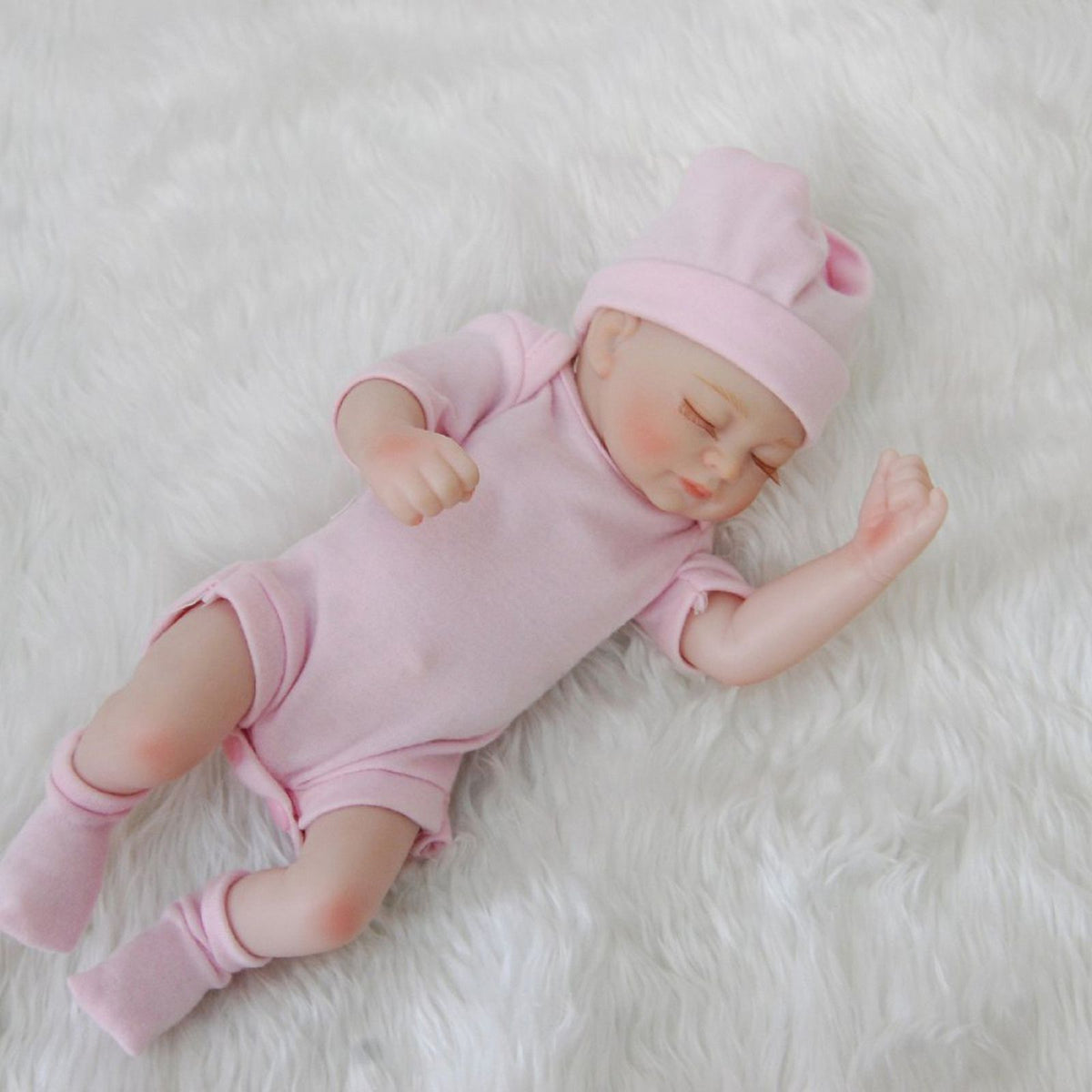 10inch Full Body Silicone Reborn Baby Doll with Clothes & Accessories C487998