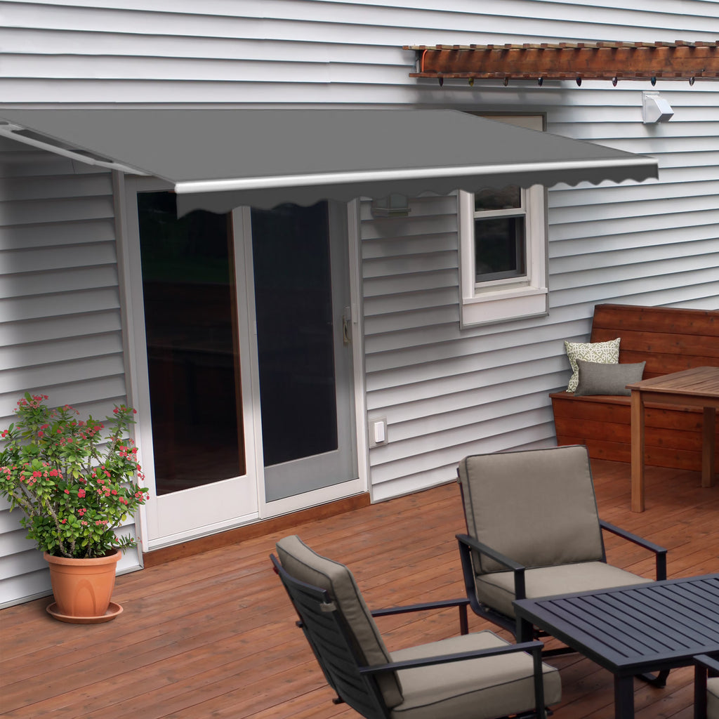 10' x 8' Retractable Patio Awning J66172