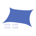 Blue Rectangle Sunscreen Awning Tarp N801