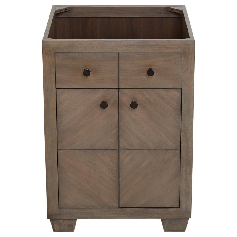 Gray Wash Wood Single Vanity Cabinet Z688