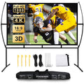 120 Inch Foldable Portable Projector Screen with Stand V97117