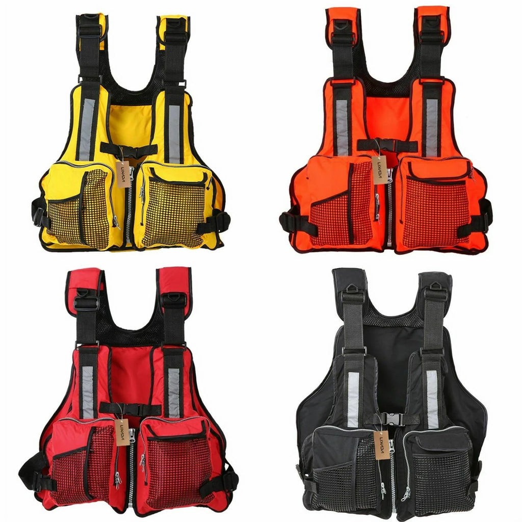 Adult Adjustable Life Jacket Vest with Pockets U99476