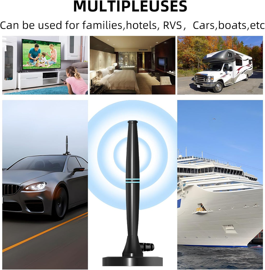 Amplified HDTV Indoor Digital Antenna Long Range TV Antenna C659