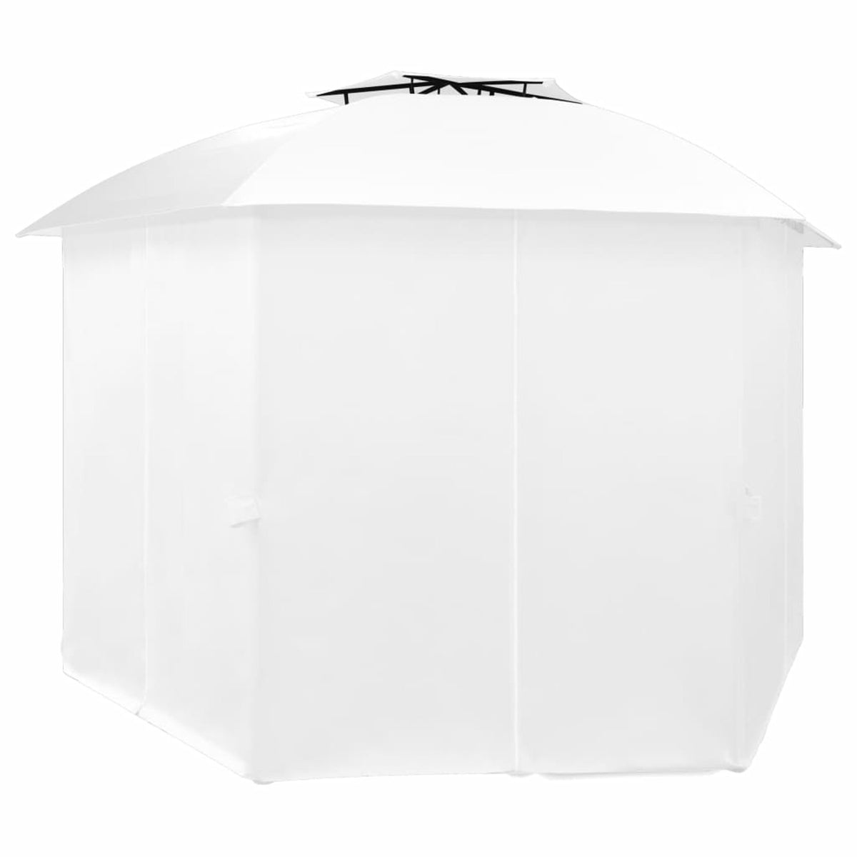 White Garden Marquee with Curtains Y384