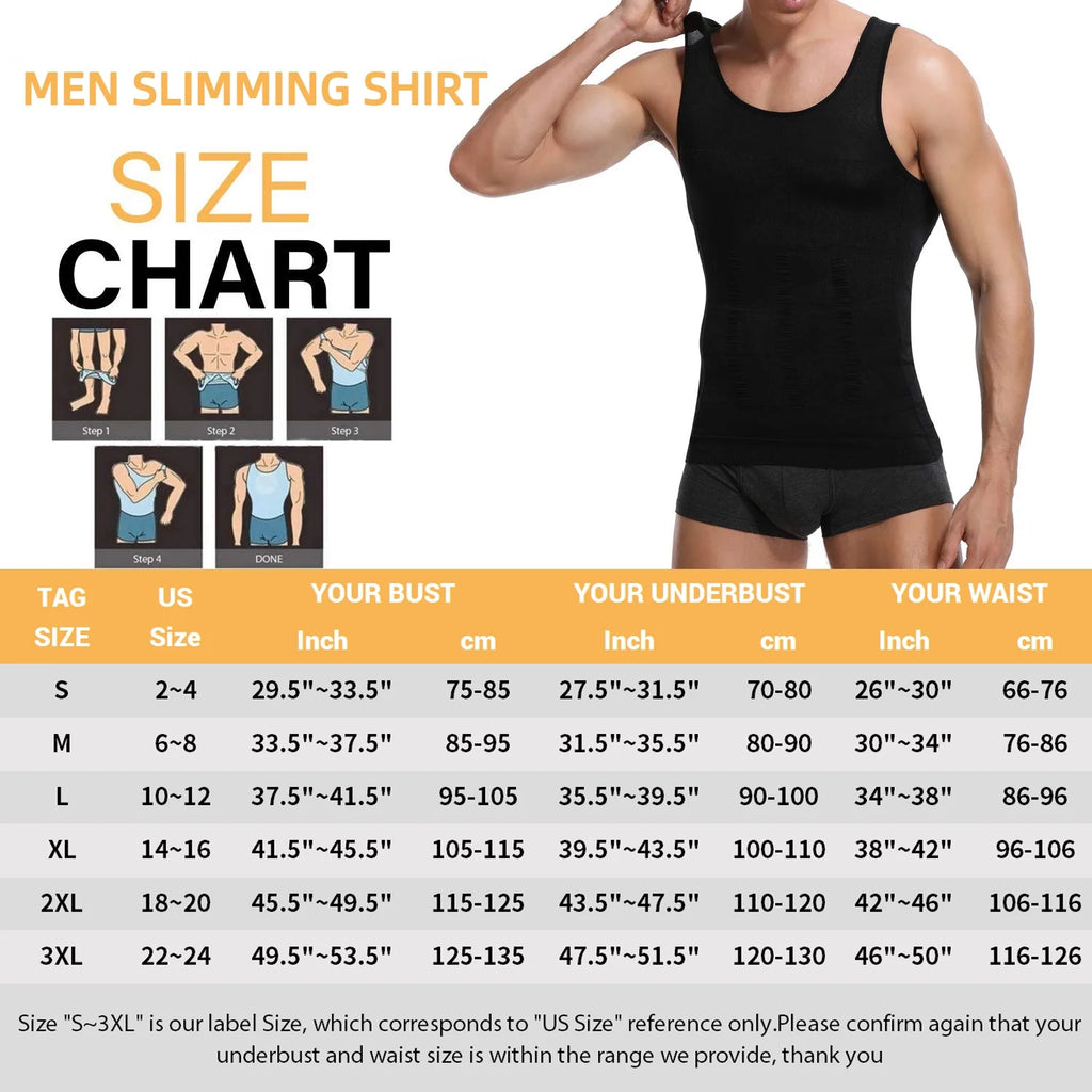 Mens Compression Undershirt Vest C31827