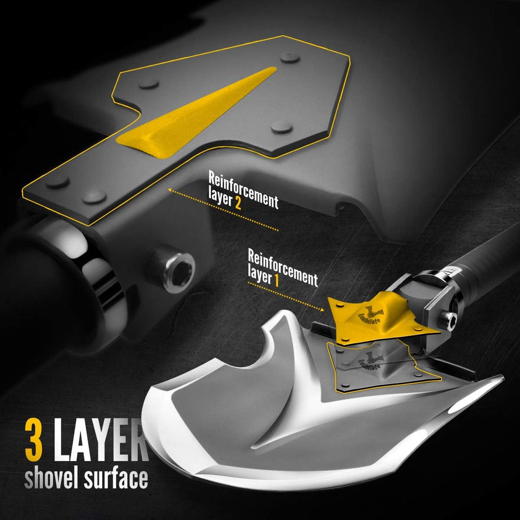 24 in 1 Multifunctional Folding Camping Shovel Multi Tool Z4920