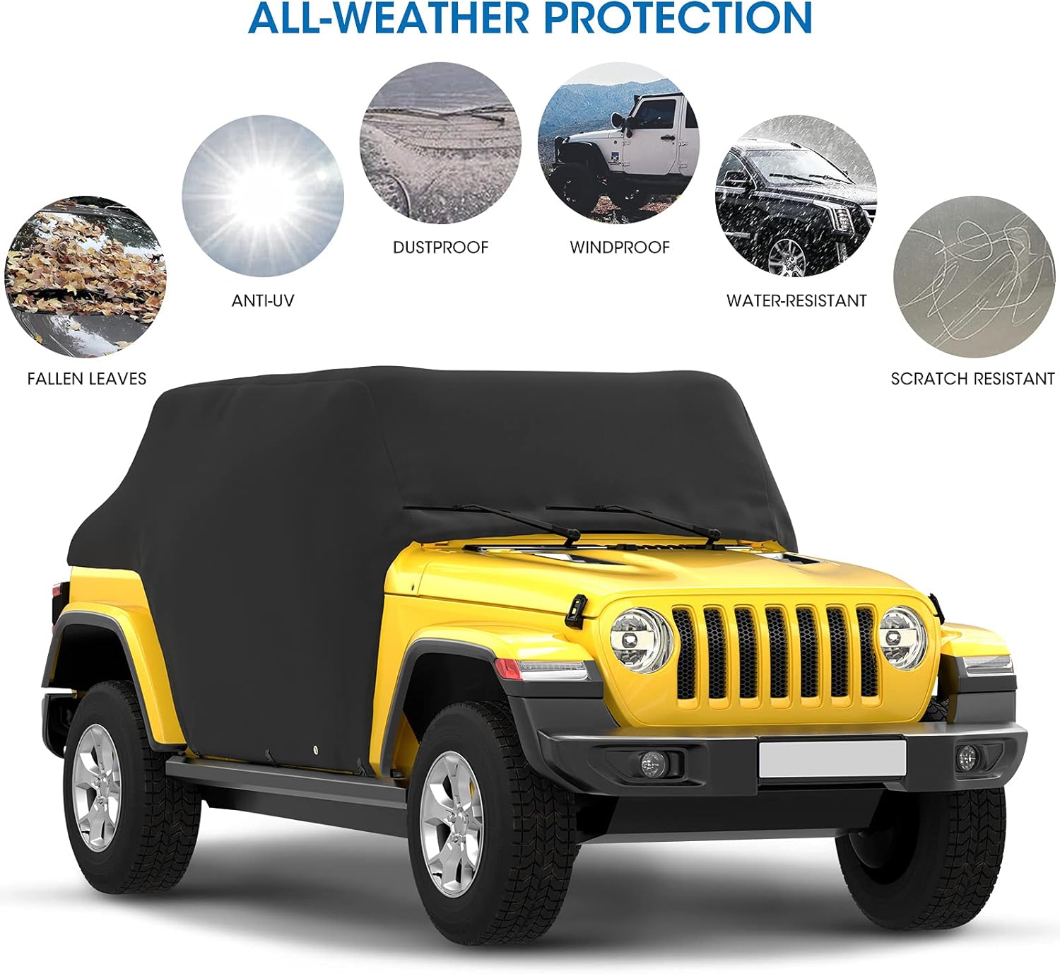 Water-Resistant 4 Door Auto Cover for Wrangler JL Unlimited Z59188