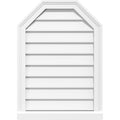 16x22W x 40x22H Octagonal Top Surface Mount PVC Gable Vent Y418859