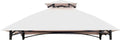 Beige Double Tiered Roof Grill Gazebo Replacement Canopy B263